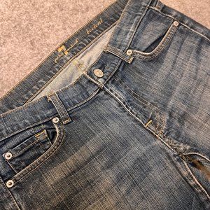 7 For All Mankind Women's Stone-Washed Bootcut Jeans - Size 28 - Blue